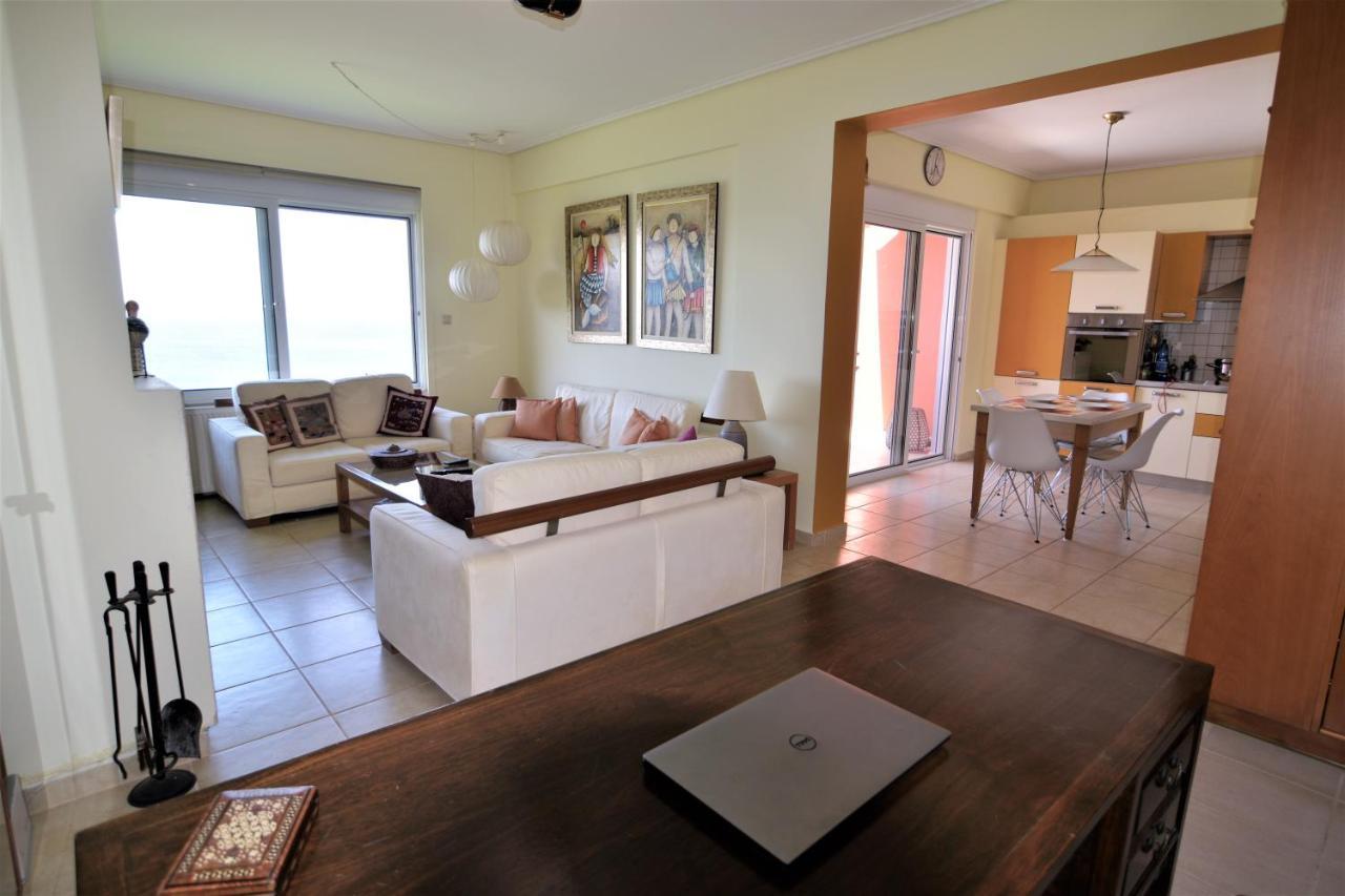 Blue Bay View - Beach House Vathirrevma Exterior foto